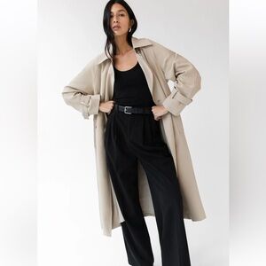 Oak + Fort Oversized Trench Coat